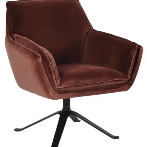fauteuil Coventry lie de vIn Athezza. fauteuil pivotant