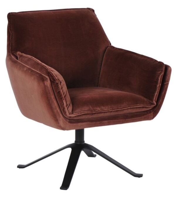 fauteuil Coventry lie de vIn Athezza. fauteuil pivotant