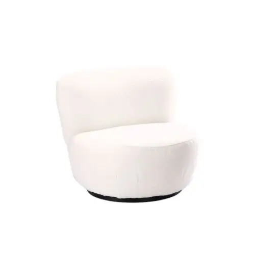 fauteuil pivotant Montana blanc Athezza.