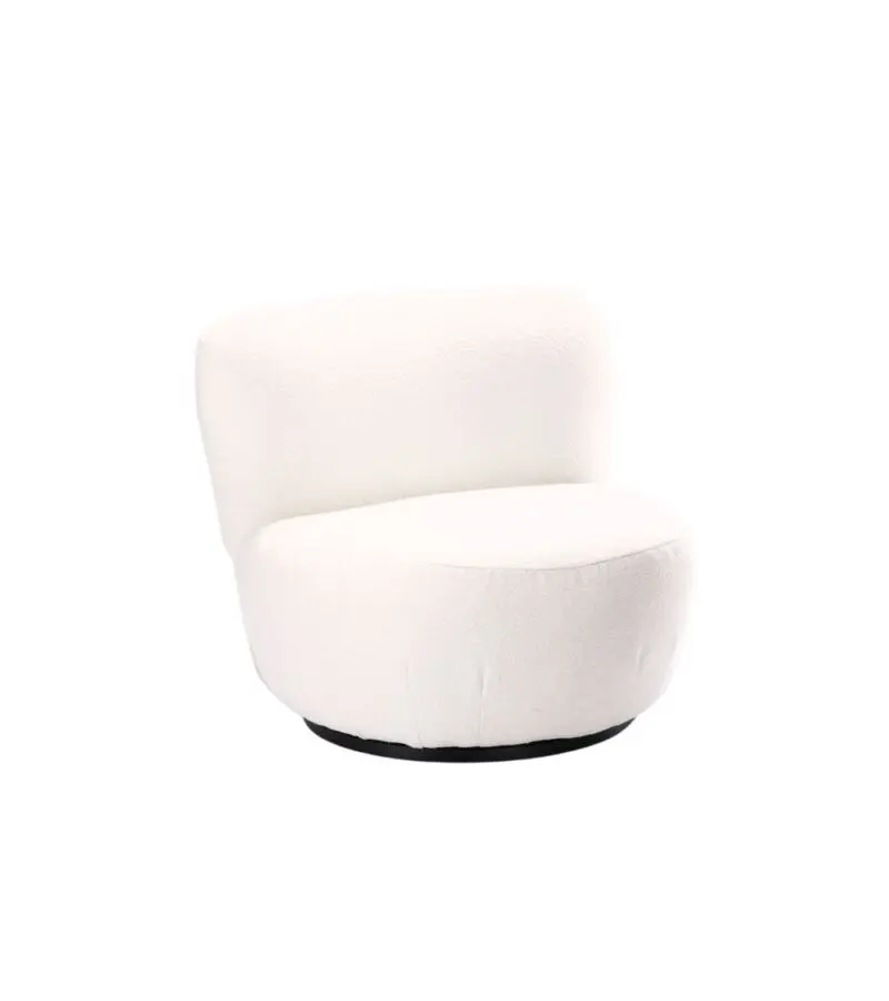 fauteuil pivotant Montana blanc Athezza.
