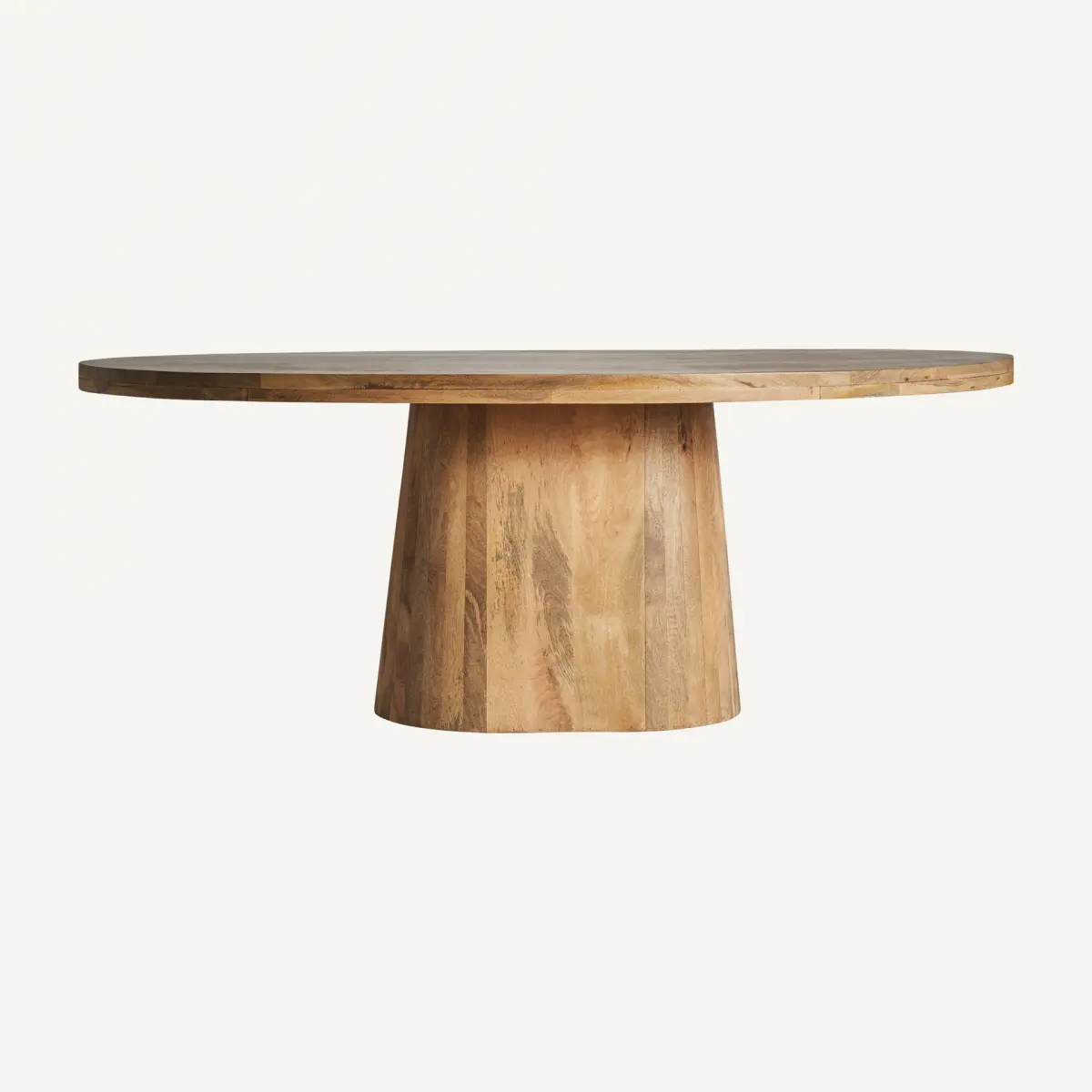 Table à manger ovale bois de manguier Mersch Vical 200x100