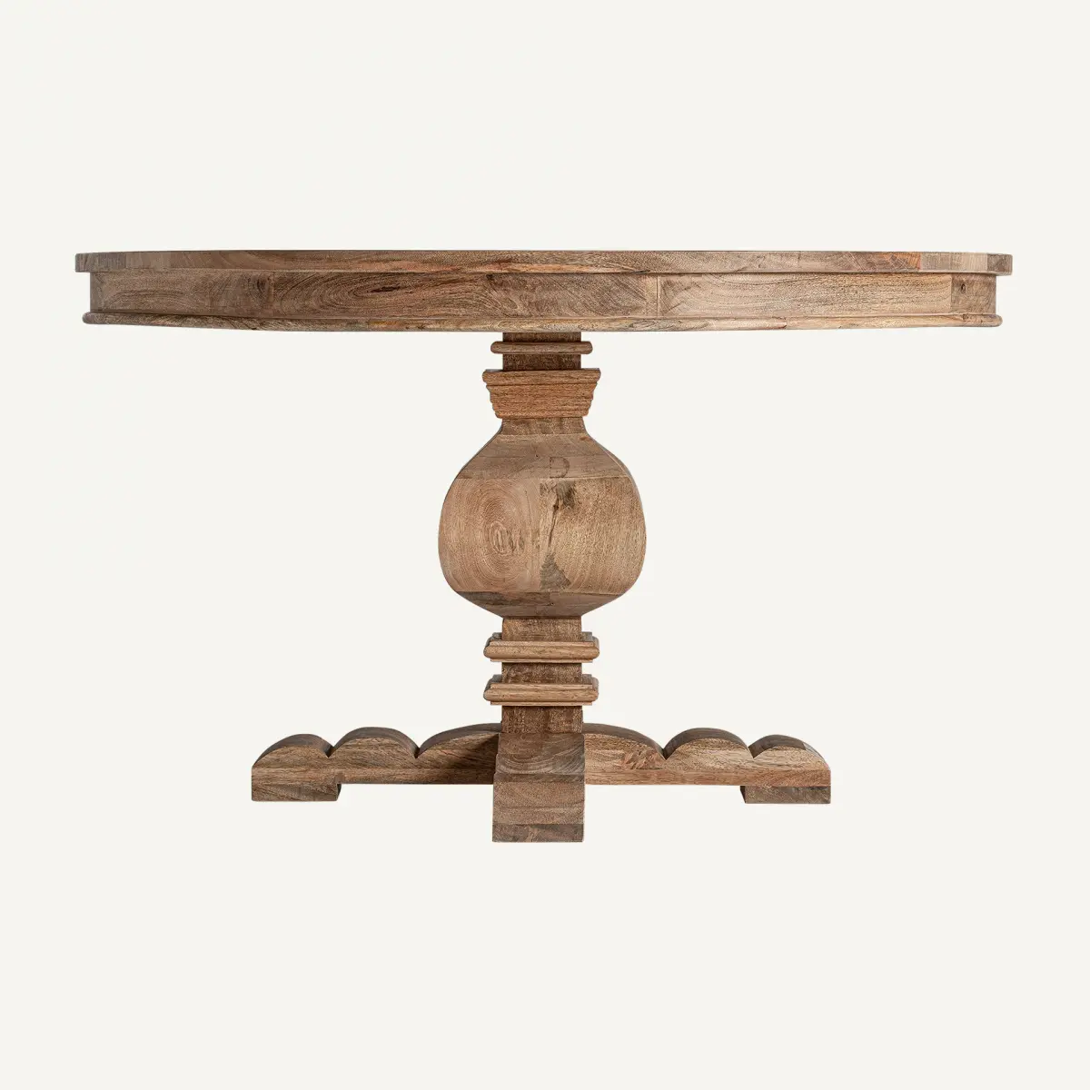 Table à manger ronde bois de manguier Kehrig Vical D131