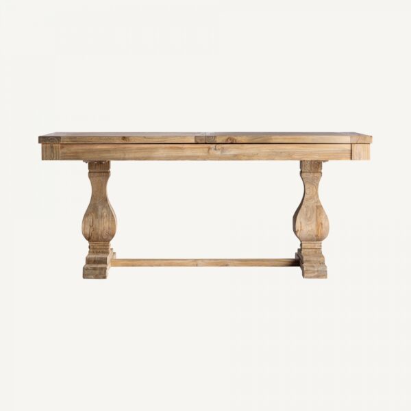 table salle à manger extensible bois d'orme Vical table extensible à rallonge table à manger à rallonge