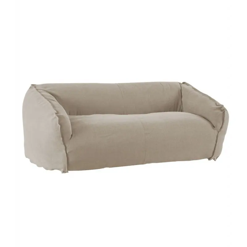 Canapé Giacomo ficelle Athezza en lin 3 places - déhoussable