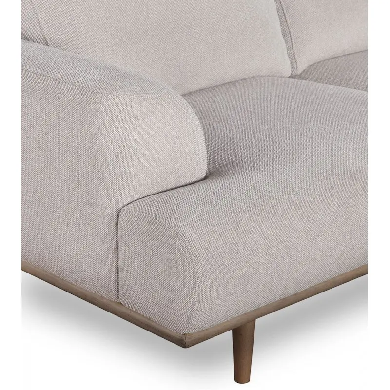 Canapé tissu bouclé beige Nova Athezza 2 places Canapé tissu bouclé beige Nova Athezza 2 places – Image 6