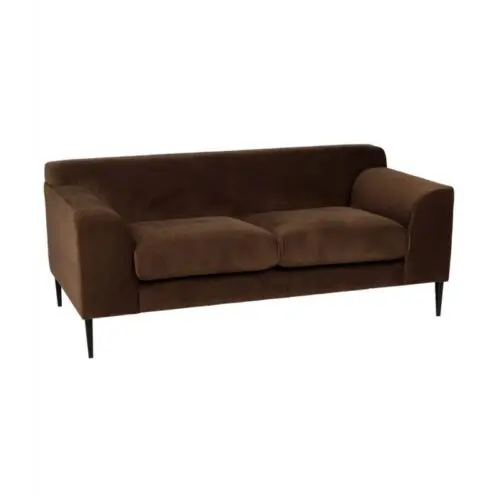 Canapé Remini velours bronze Athezza 2 places