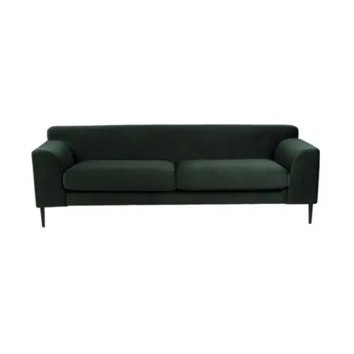 Canapé Remini vert empire Athezza velours 3 places