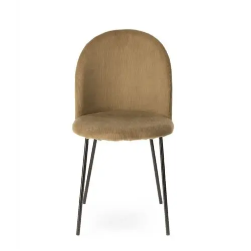 Chaise Abba kaki Athezza velours côtelé