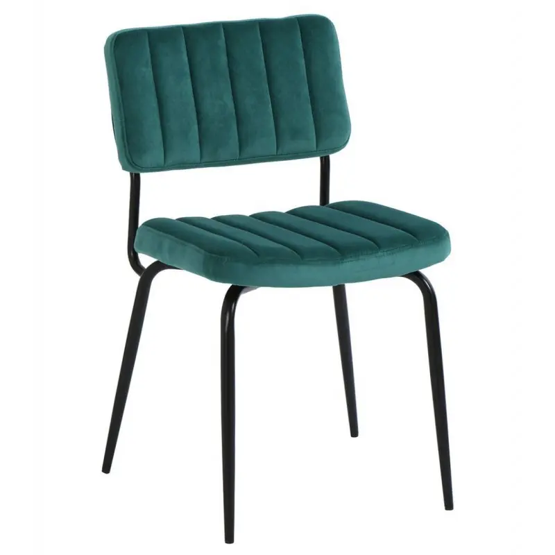 Chaise Paddy canard Athezza velours chaise Paddy canard Athezza velours style rétro