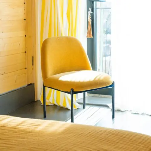 fauteuil derby jaune Athezza