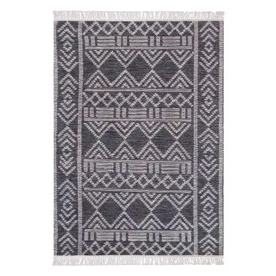 Tapis Maïs Charbon/ivoire 190 x 290