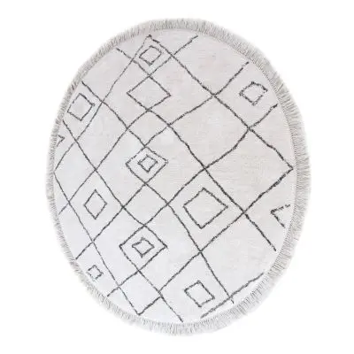 Tapis Ervin Ivoire/taupe Diamètre 160