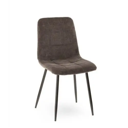 Chaise Manta tissu gris Athezza