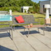 Salon bas de jardin CONCARNEAU 4 places en inox et corde - GRIS – Image 4