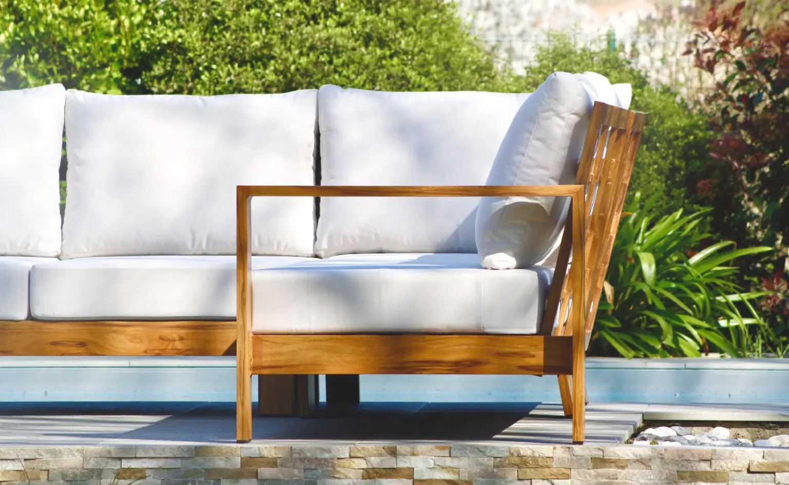 Salon de jardin aluminium Salon de jardin aluminium — ambiance Melimel Home