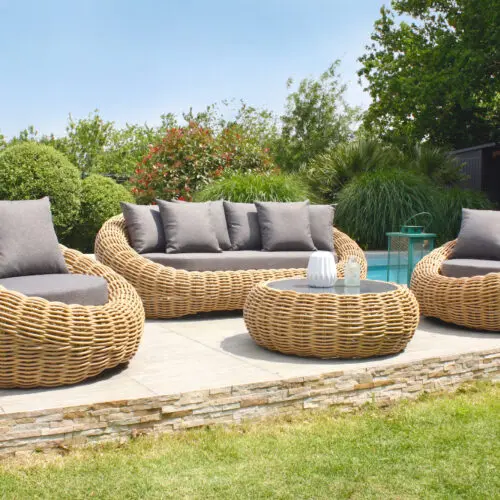 salon de jardin résine tressée
