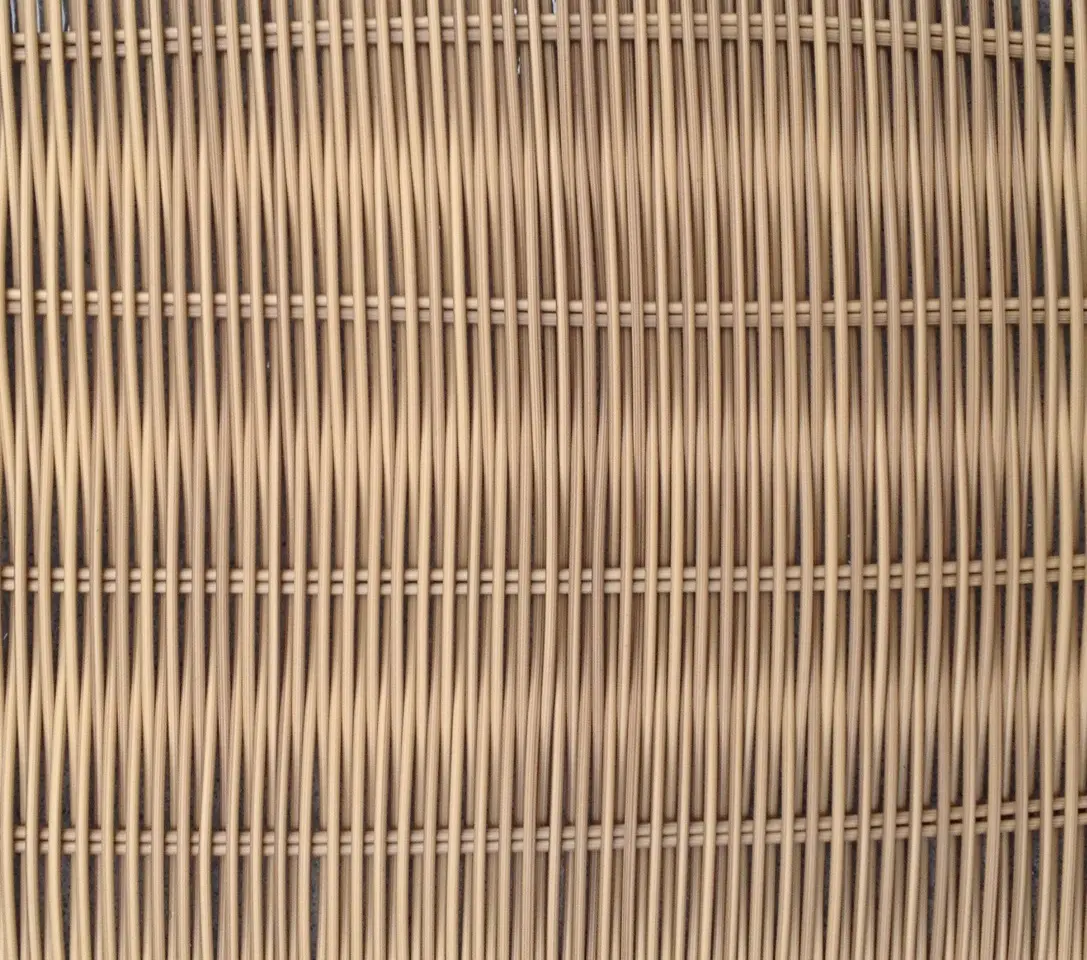 Salon de jardin rotin naturel et blanc Salon de jardin rotin naturel et blanc – Image 4