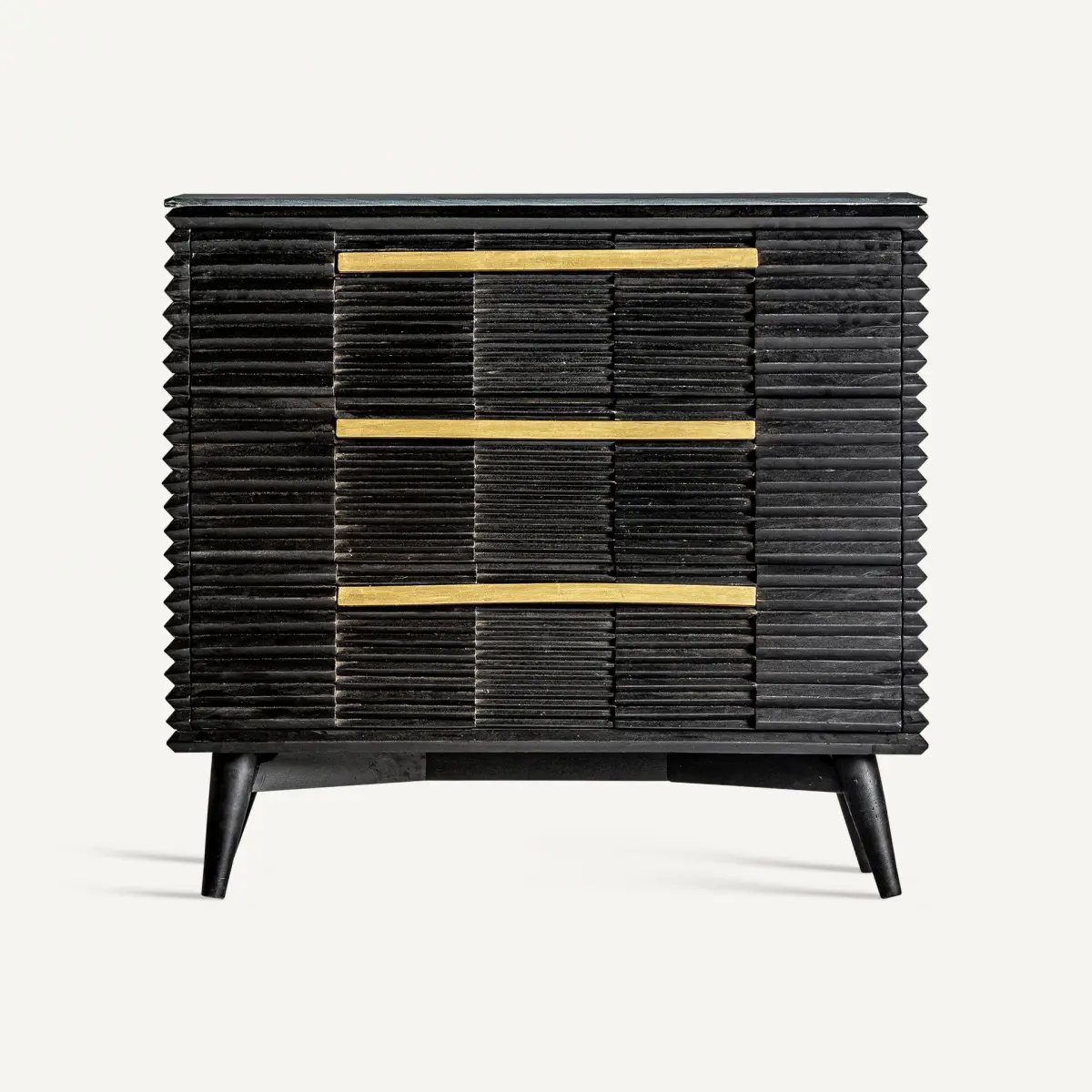 Commode Plissé wood Vical Noir
