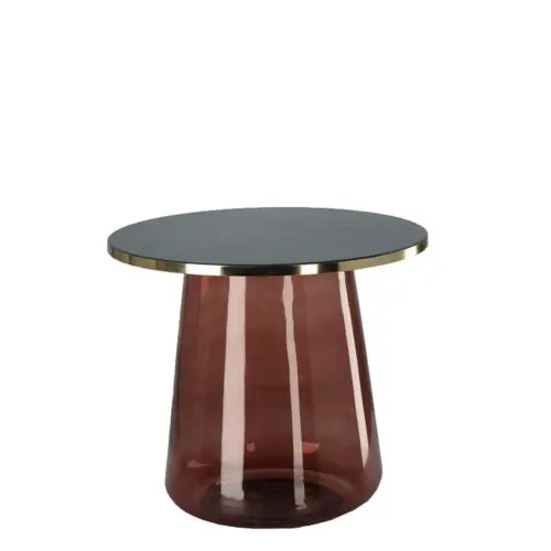 Bout de canapé Faro bordeaux/canard Athezza