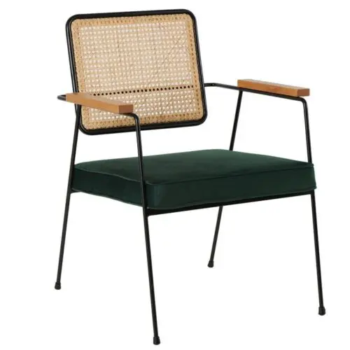 Fauteuil Asha vert empire Athezza
