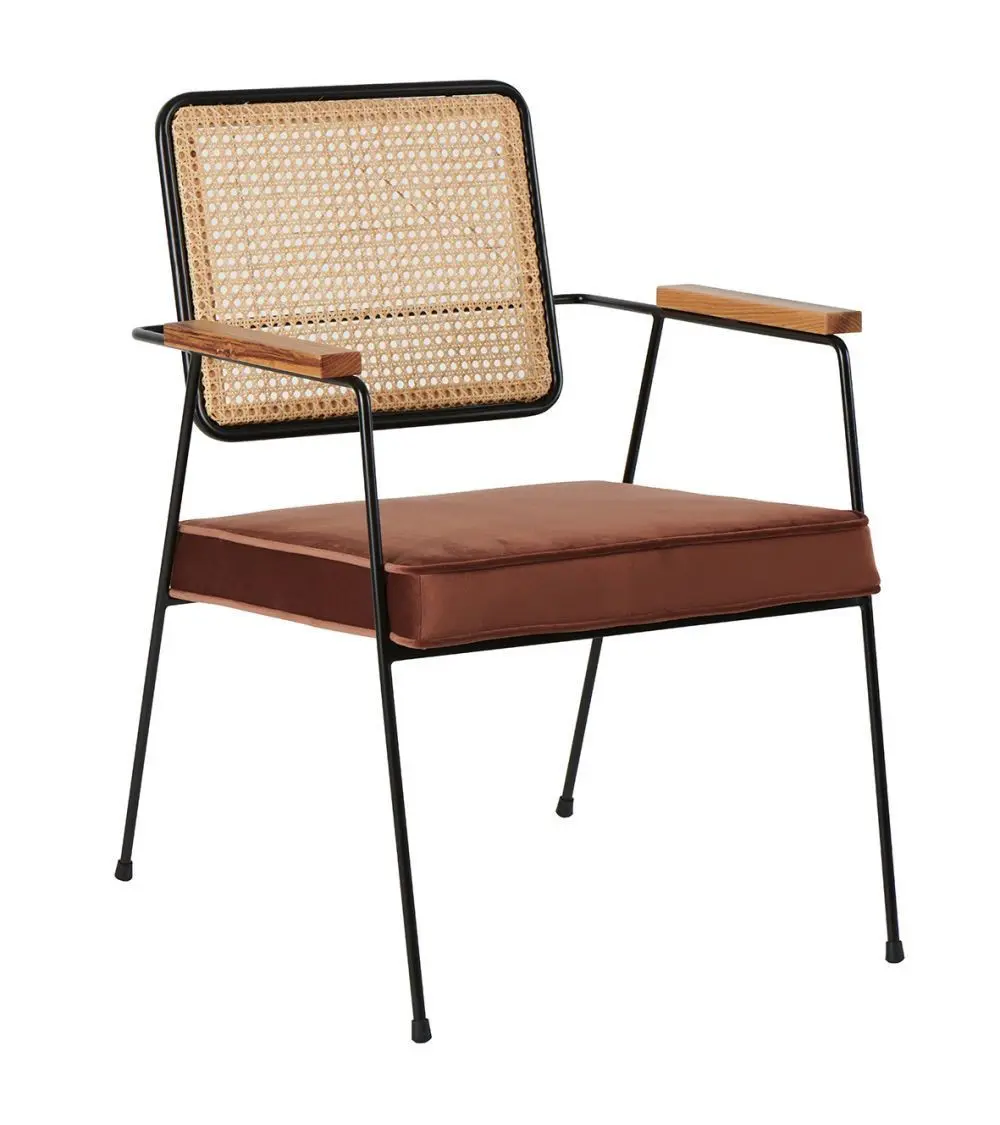 Fauteuil Asha vieux rose Athezza