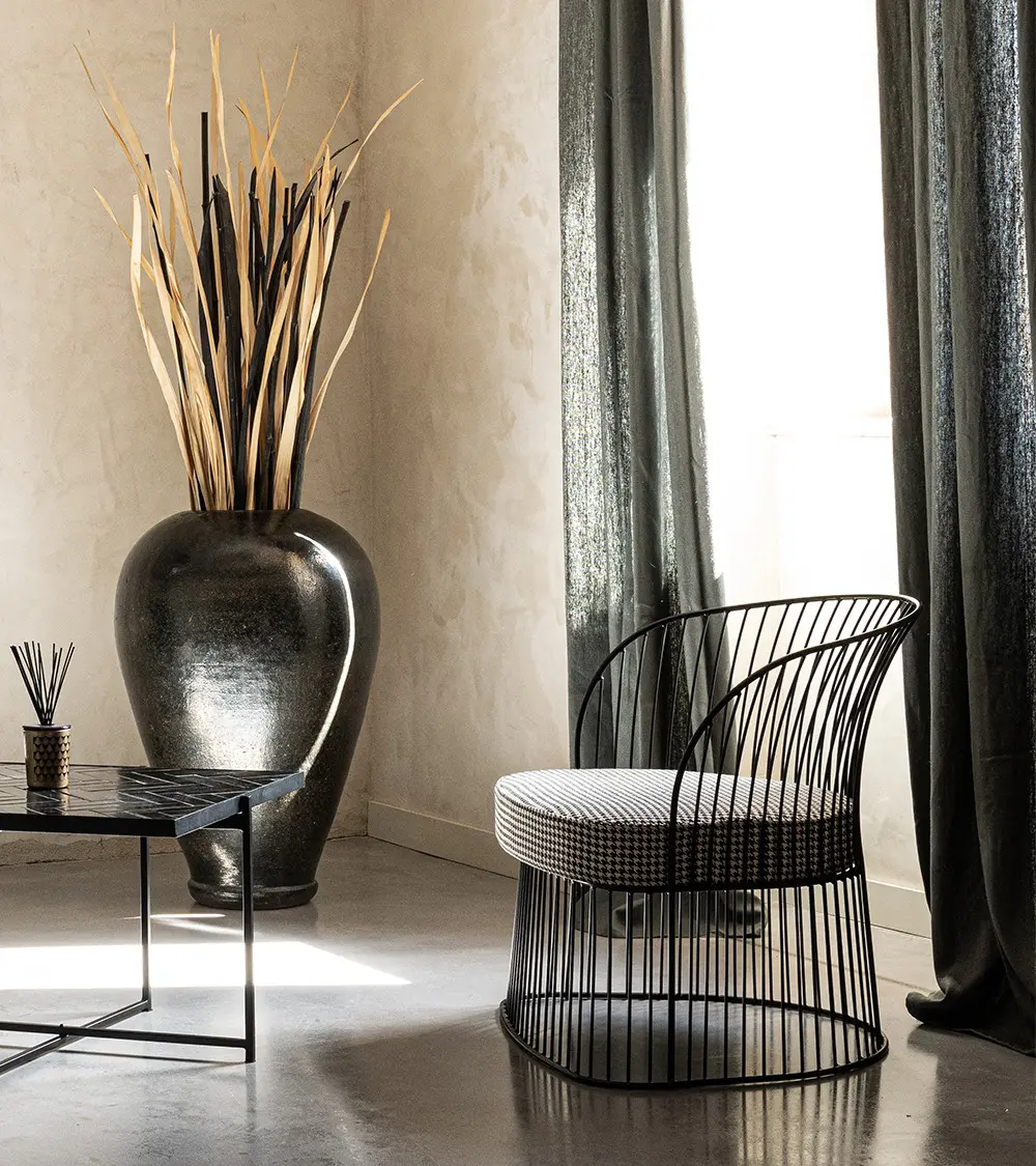 Fauteuil Marc noir Athezza