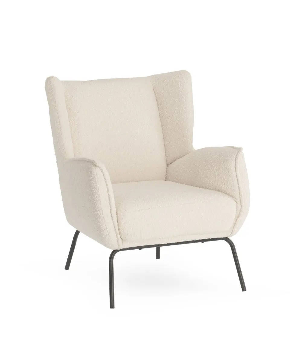 Fauteuil Ordesa blanc bouclette Athezza