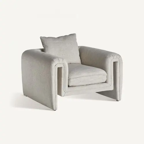 Fauteuil Karka beige Vical Home - déhoussable