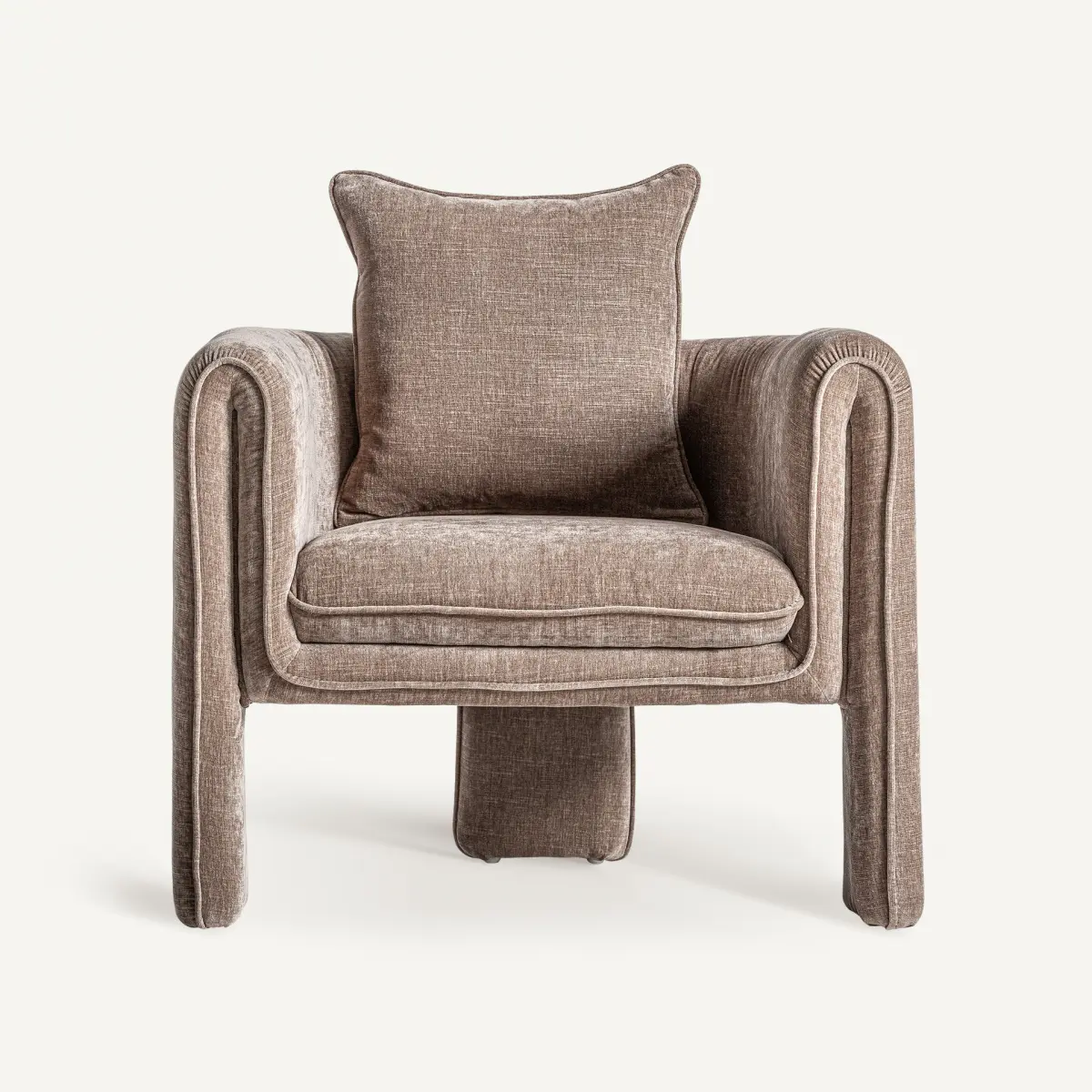 Fauteuil Karka taupe Vical Home Fauteuil Karka taupe Vical Home – Image 2