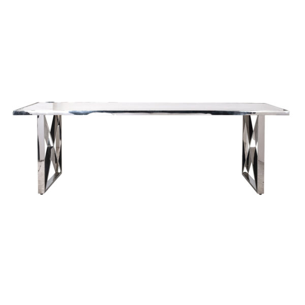 Table salle à manger Levanto Richmond Interiors L200 - silver – Image 3