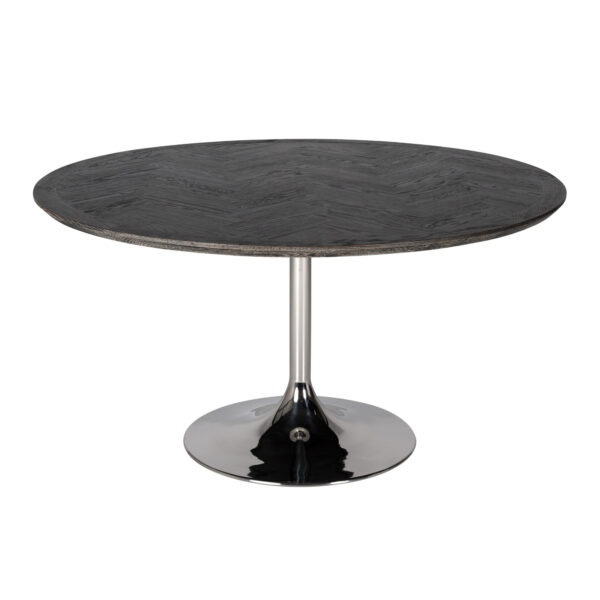 Table ronde salle à manger Blackbone silver Richmond Interiors D140