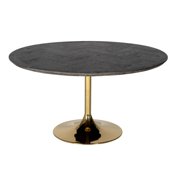 Table ronde salle à manger Blackbone gold Richmond Interiors D140