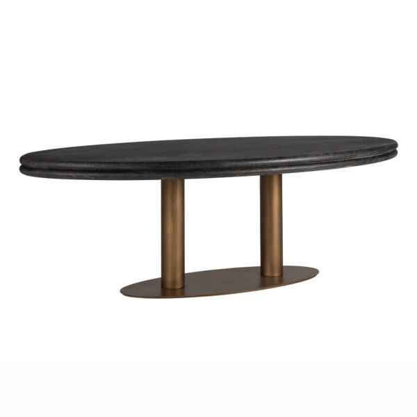 Table à manger Macaron ovale Richmond Interiors L235 – Image 2