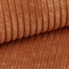 Canapé d’angle convertible réversible terracotta avec coffre en velours côtelé CARLA – Image 4