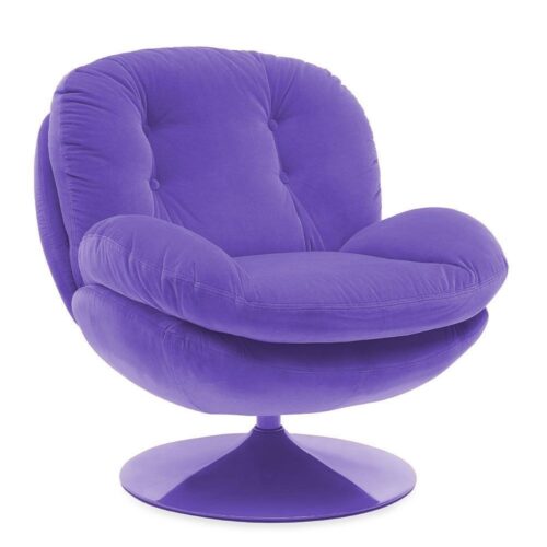fauteuil Memento lilas uni Athezza - fauteuil Athezza violet