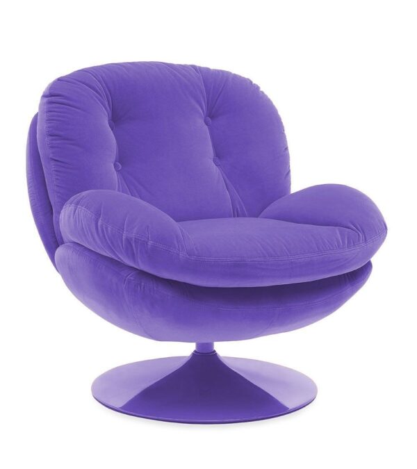 fauteuil Memento lilas uni Athezza - fauteuil Athezza violet