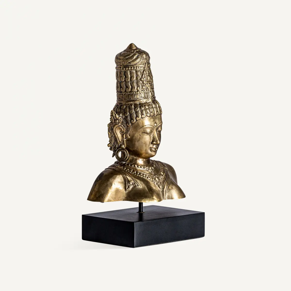 Buste Bouddha bronze 41cm Vical Home Buste Bouddha bronze 41cm Vical Home – Image 4