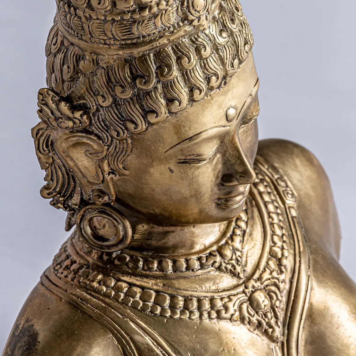 Buste Bouddha bronze 41cm Vical Home Buste Bouddha bronze 41cm Vical Home – Image 2