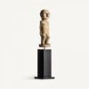 Sculpture ethnique noir naturel bois de mangue 75cm Vical Home – Image 2
