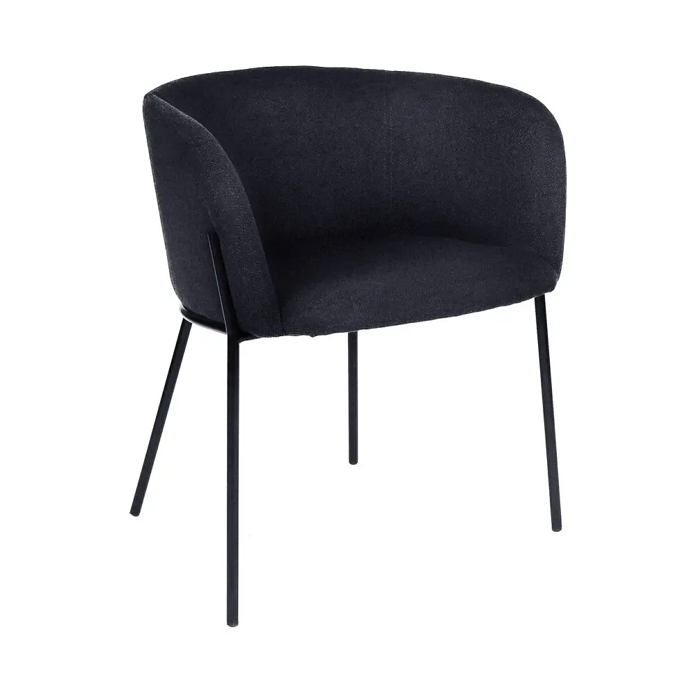 Lot 4 chaises Polka Pomax tissu bleu