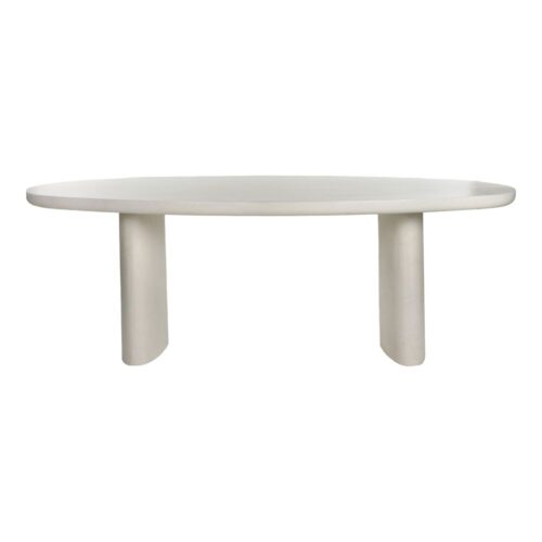 Table ovale Piastro Pomax blanc cassé