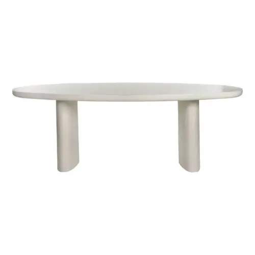 Pomax Table ovale Piastro Pomax blanc cassé