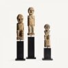 Sculpture ethnique noir naturel bois de mangue 75cm Vical Home – Image 5