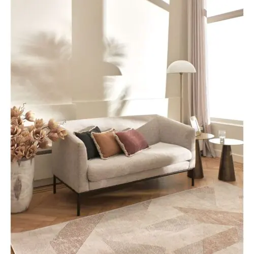 Pomax Canapé Cony Pomax gris clair - 2 places