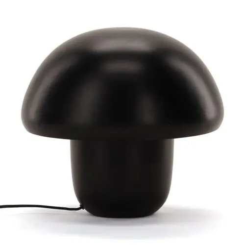 Lampe Mushroom noire Athezza