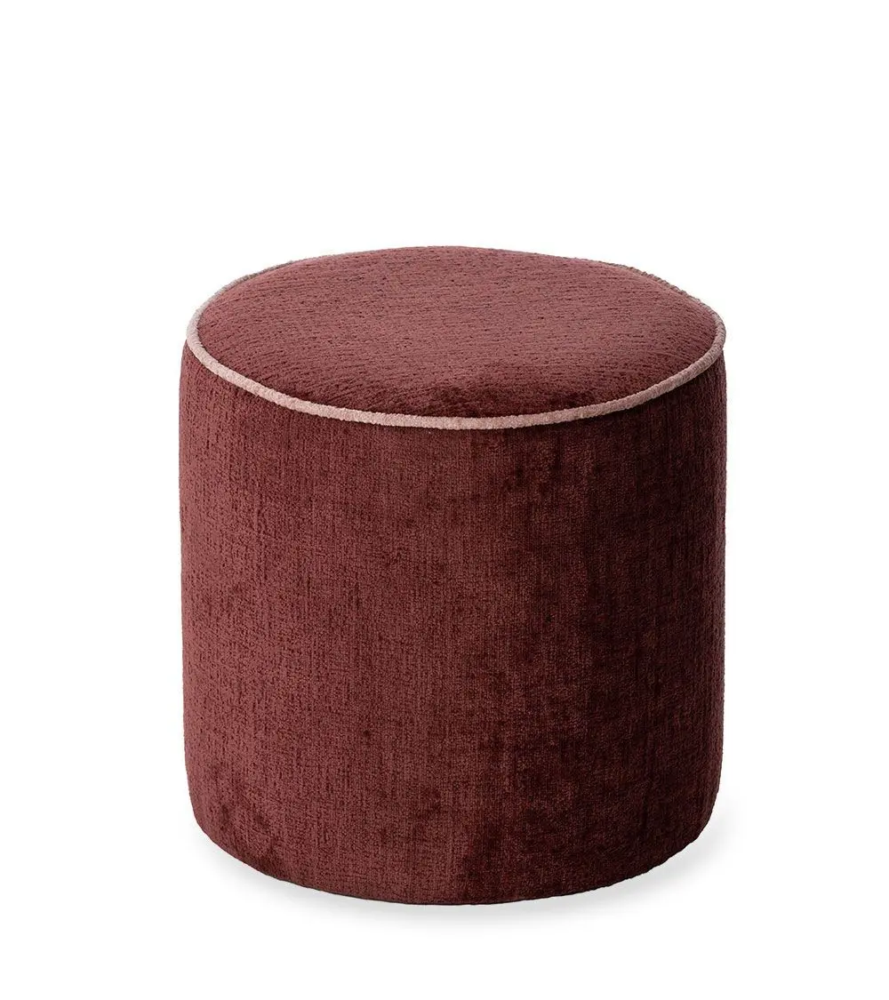 Pouf Burelles bordeaux Athezza