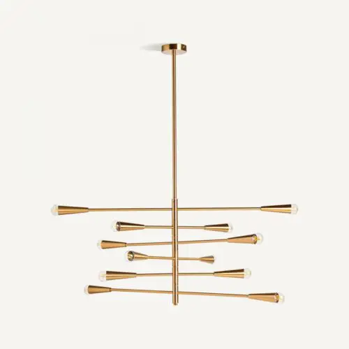 Lustre cristal et laiton doré Vical Home