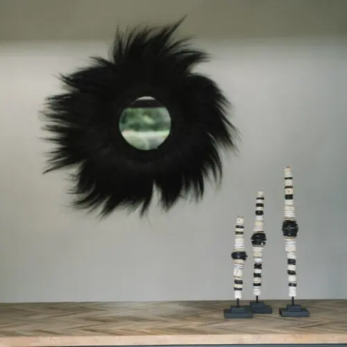 Miroir Simba noir - L 1
