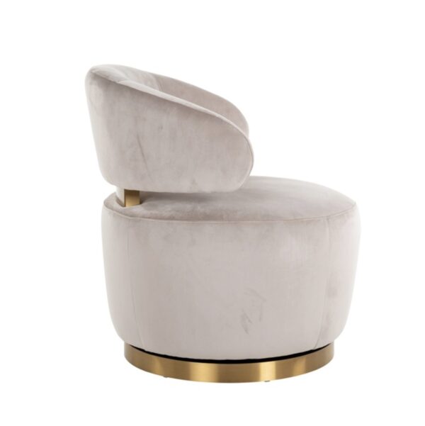 Fauteuil Maxime kaki Richmond Interiors - fauteuil pivotant 6