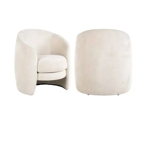 Fauteuil Fenna Richmond interiors blanc chenille 3
